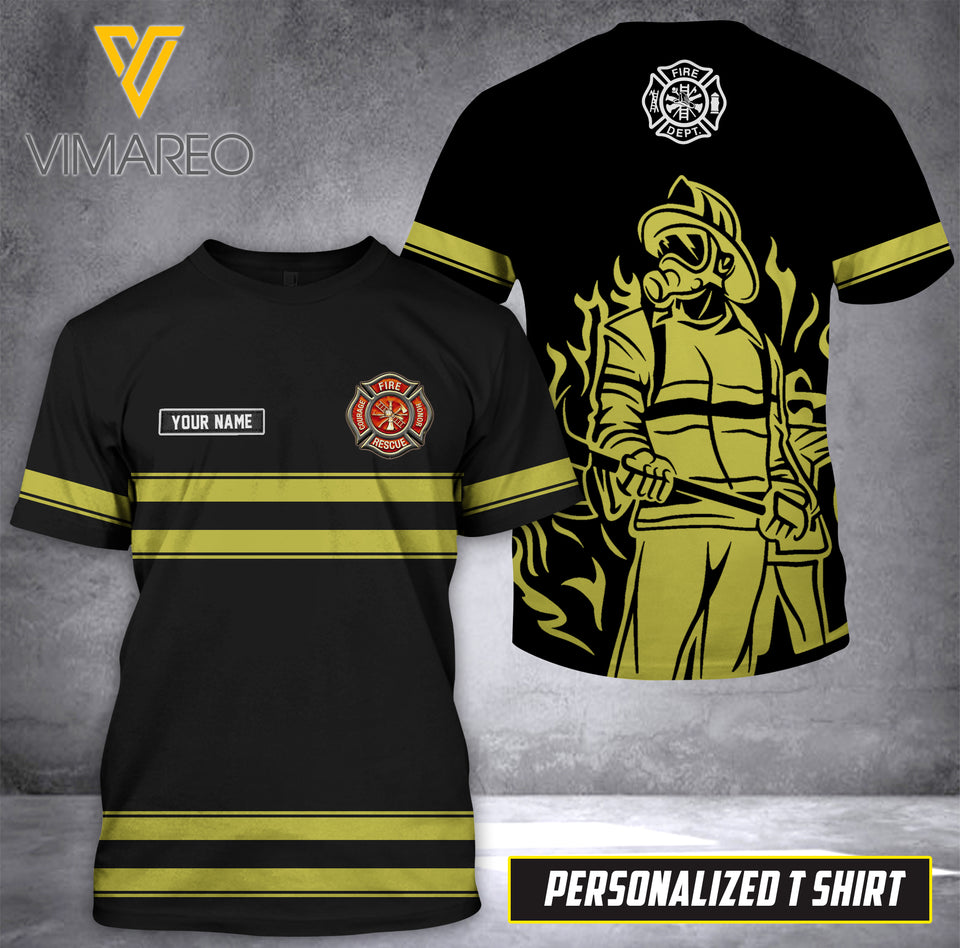 firefighter CUSTOMIZE T SHIRT 3D PRINTED TL ARMOR