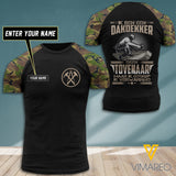 ROOFER netherlands CAMO CUSTOMIZE T SHIRT 3D PRINTED TL77