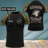 ELECTRICIAN netherlands CAMO CUSTOMIZE T SHIRT 3D PRINTED TL77