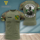 Saxony veteran CAMO CUSTOMIZE T SHIRT 3D PRINTED walk