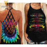 may guy wife Criss-Cross Open Back Camisole Tank Top TMT