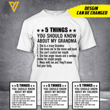 Customized 5 Things you should know 3D PRINTED SHIRT 0607N