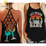 Life Behind The Bar Criss-Cross Open Back Camisole Tank Top