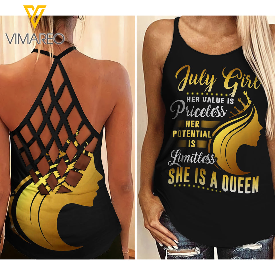 JULY GIRL LADIES COMICS TWISTED BACK TANK