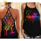 Bartender Criss-Cross Open Back Camisole Tank Top