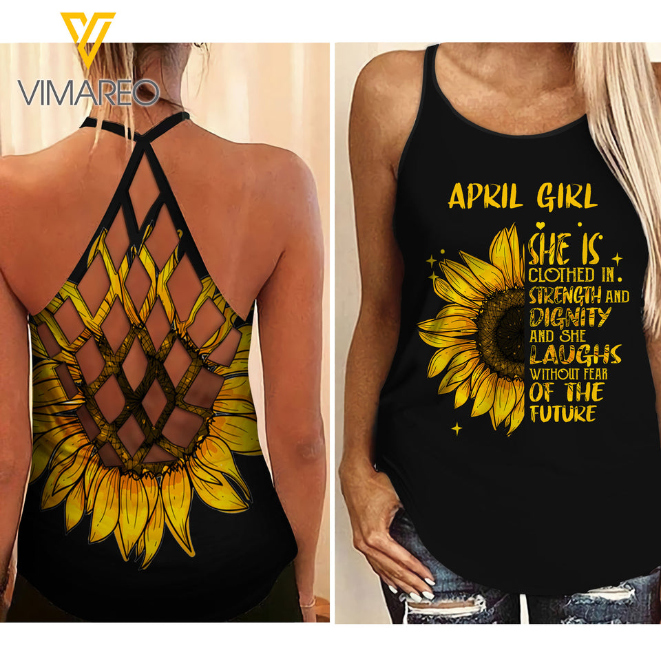 APRIL GIRL CRISS-CROSS TANK TOP