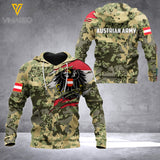 AUSTRIA ARMY HOODIE 3D PRINTED