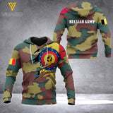 BELGIAN ARMY HOODIE 3D PRINTED
