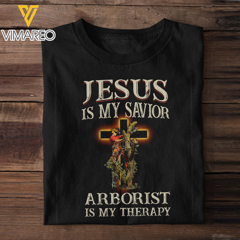 JESUS IS MY SAVIOR ARBORIST T-SHIRT