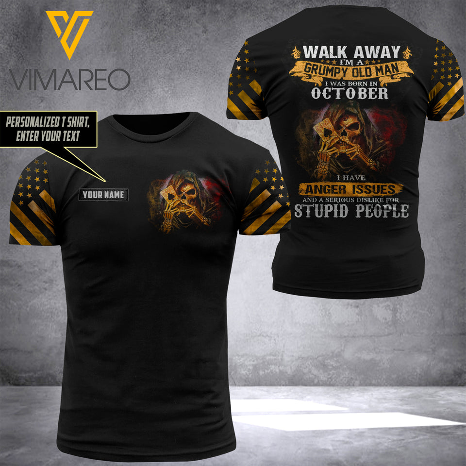 OCTOBER MAN CUSTOMIZE T-SHIRT