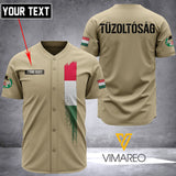 HUNGARY FIREFIGHTER BASEBALL JERSEY 3D PRINTED