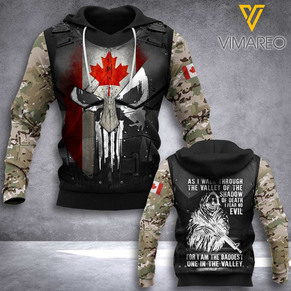 CANADA SOLDIER HOODIE 3D PRINTED