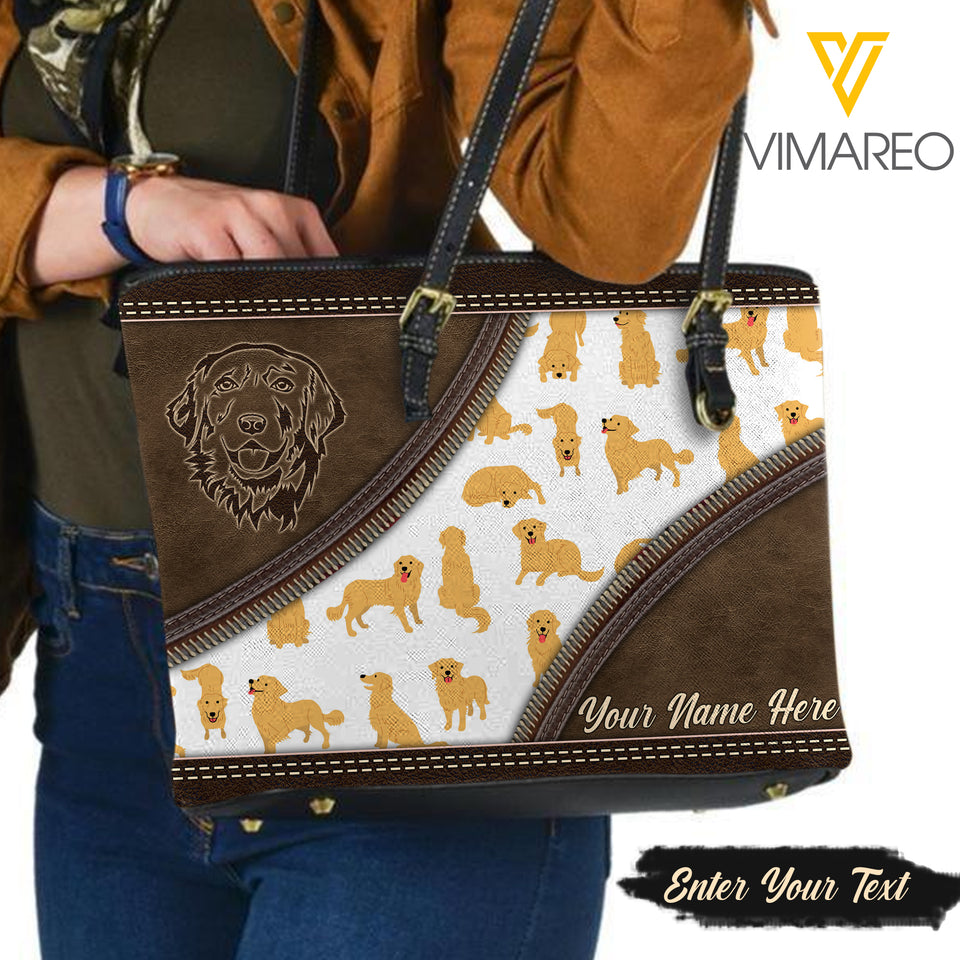 GOLDEN RETRIEVER DOG CUSTOMIZE TOTE BAG