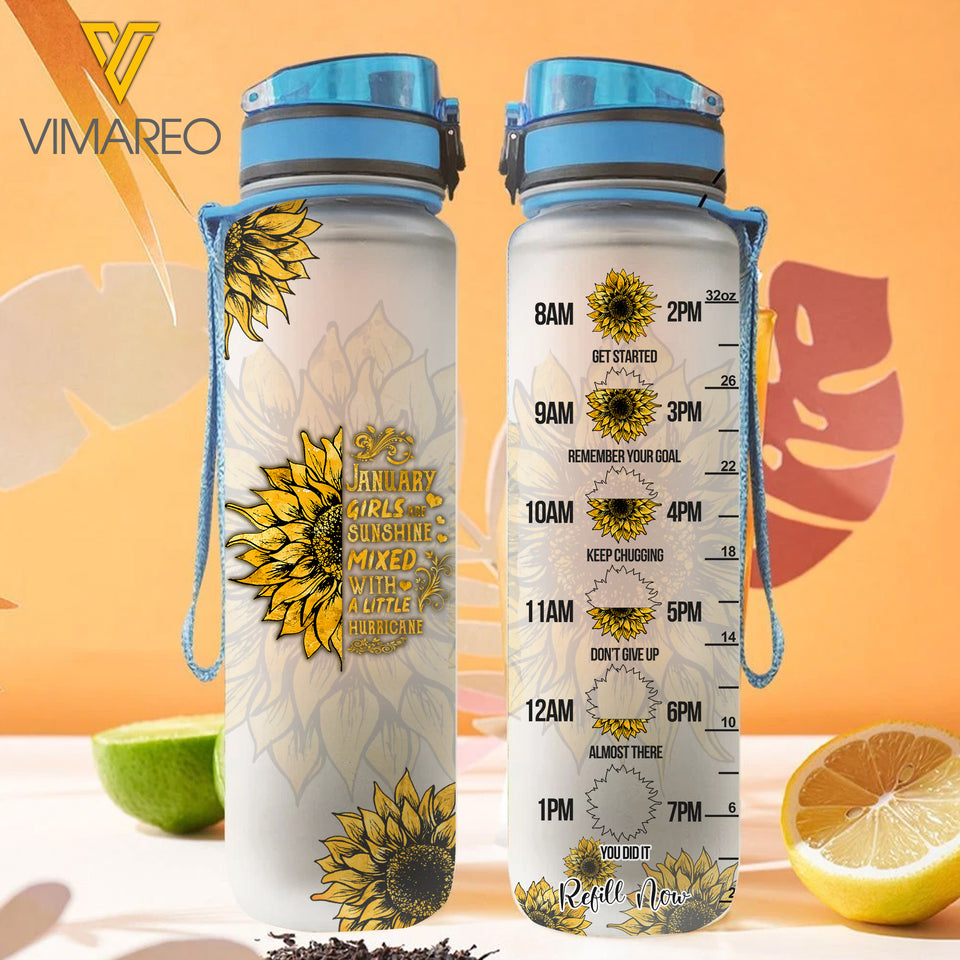 JANUARY GIRL WATER TRACKER BOTTLE