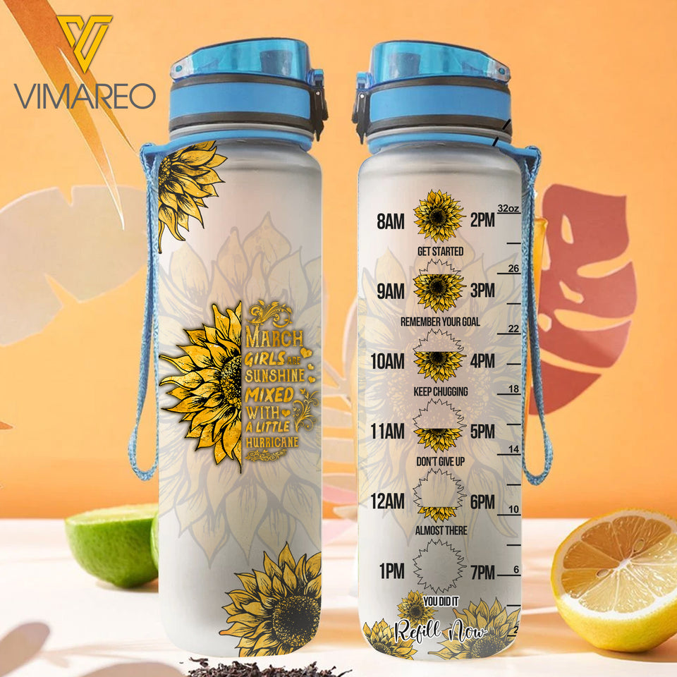 MARCH GIRL WATER TRACKER BOTTLE