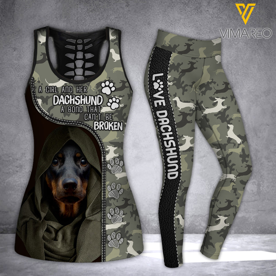 DACHSHUND DOG TANK+LEGGING 3D PRINTED