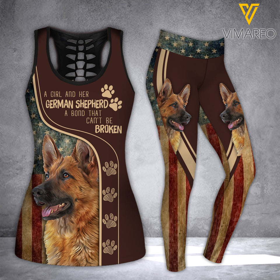 GERMAN SHEPHERD DOG TANK/LEGGING 3D PRINTED