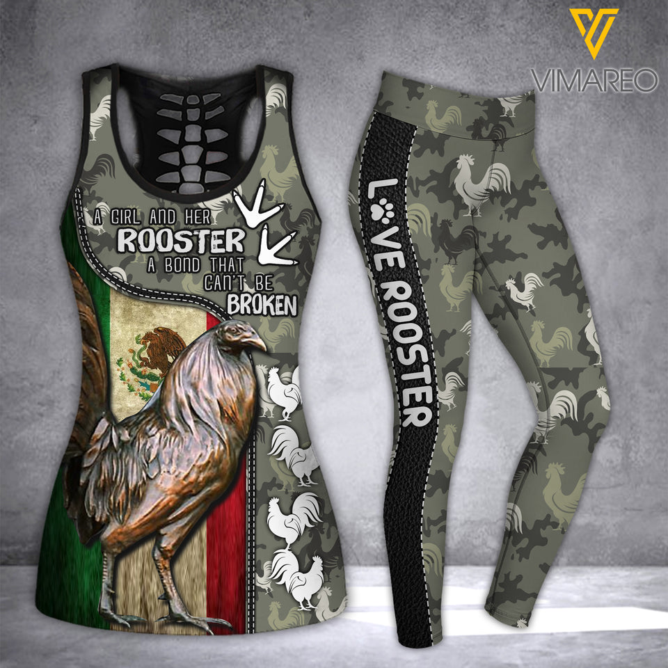 ROOSTER GIRL TANK+LEGGING 3D PRINTED