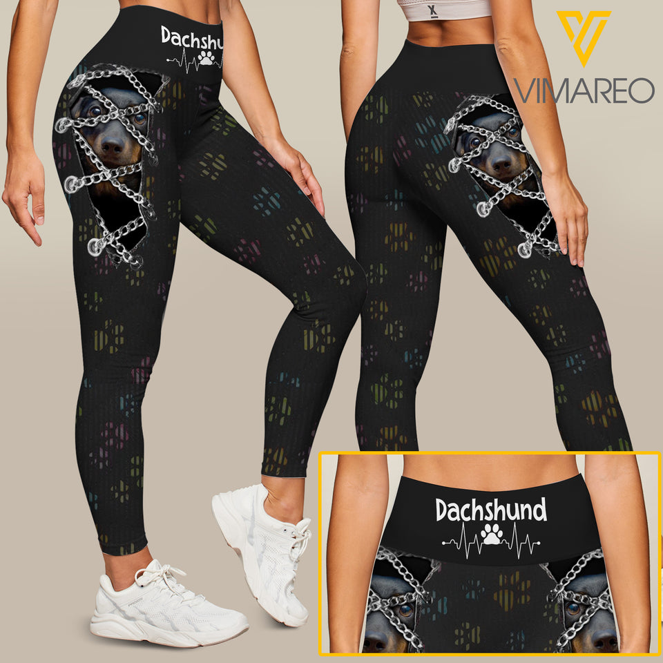 DACHSHUND DOG LEGGING 3D PRINTED