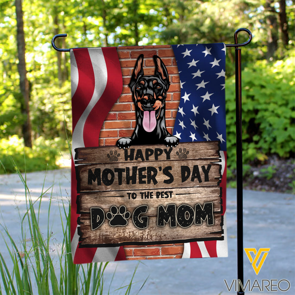 DOBERMAN DOG MOM FLAG