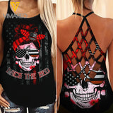 BACK THE RED CRISS-CROSS TANK TOP/LEGGING