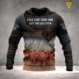BEEF MASTER CATTLE HOODIE 3D PRINTED LC