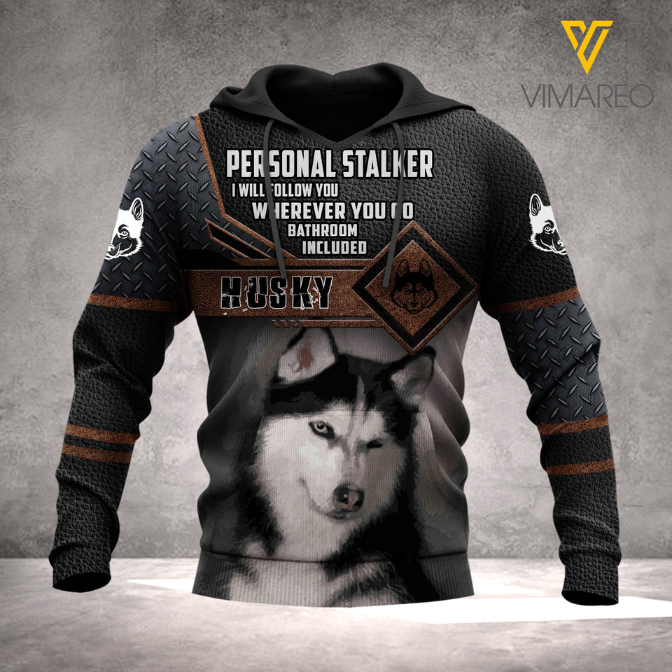 HUSKY DOG HOODIE 3D PRINTED LC