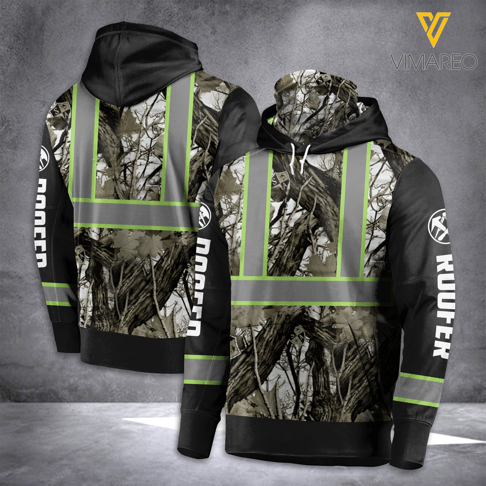 PERSONALIZED ROOFER MASK HOODIE 3D PRINTED LC