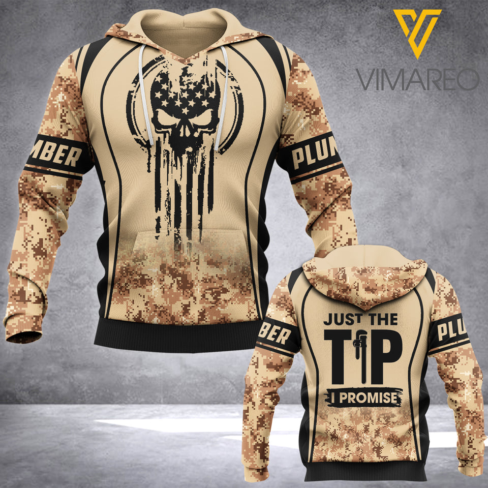 PERSONALIZED PLUMBER CUSTOMIZE HOODIE 3D PRINTED LC