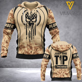 PERSONALIZED PLUMBER CUSTOMIZE HOODIE 3D PRINTED LC