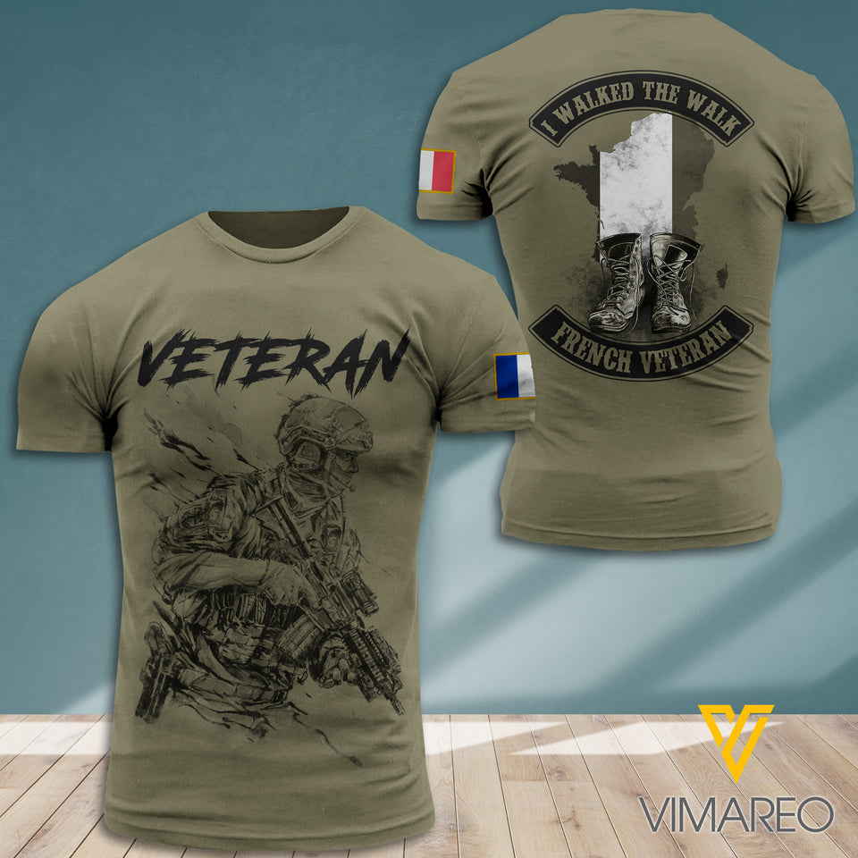 PERSONALIZED FRANCE VETERAN T-SHIRT