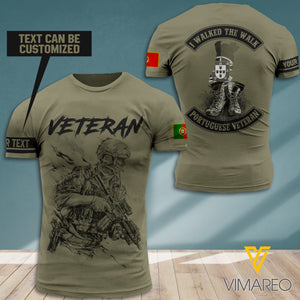 PERSONALIZED PORTUGAL VETERAN T-SHIRT