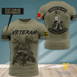 PERSONALIZED PORTUGAL VETERAN T-SHIRT