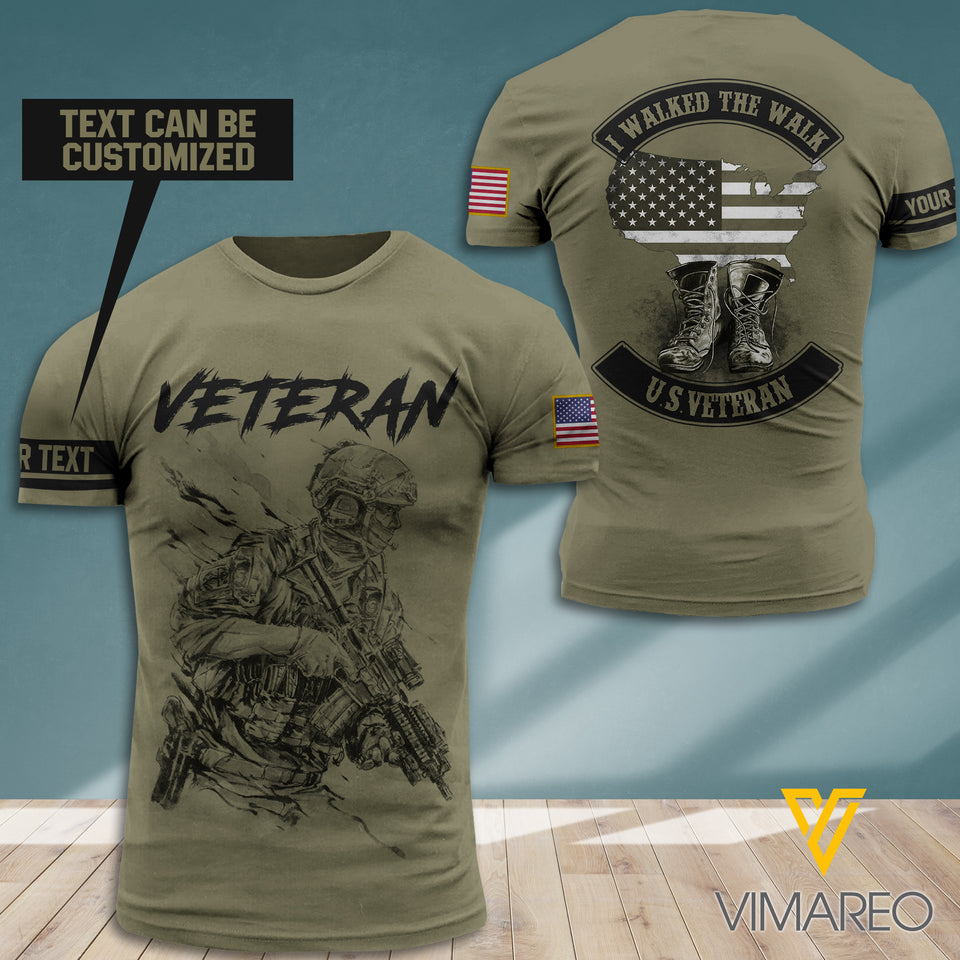 PERSONALIZED US VETERAN T-SHIRT