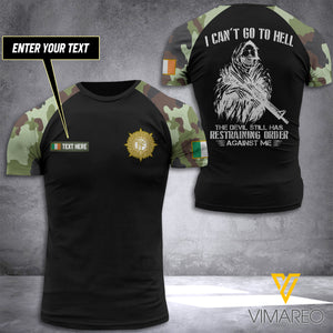 IRELAND ARMY CUSTOMIZE T-SHIRT 3D PRINTED