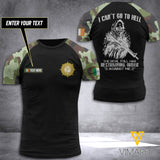 IRELAND ARMY CUSTOMIZE T-SHIRT 3D PRINTED
