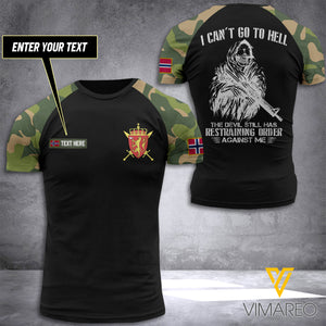 NORWAY ARMY CUSTOMIZE T-SHIRT 3D PRINTED