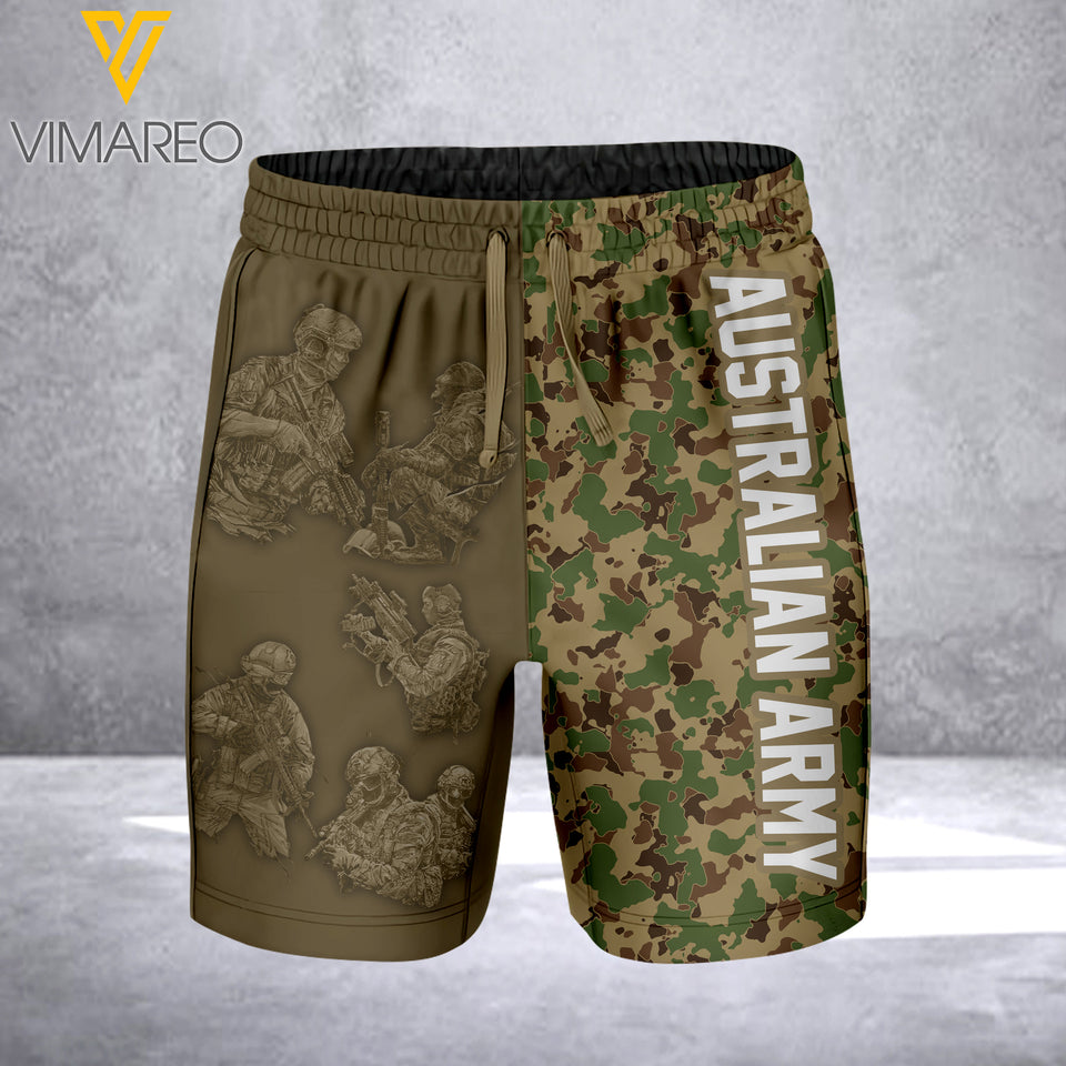 AUSTRALIAN ARMY CAMO SHORT 3D PRINTED