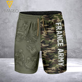 FRANCE ARMY CAMO SHORT 3D PRINTED