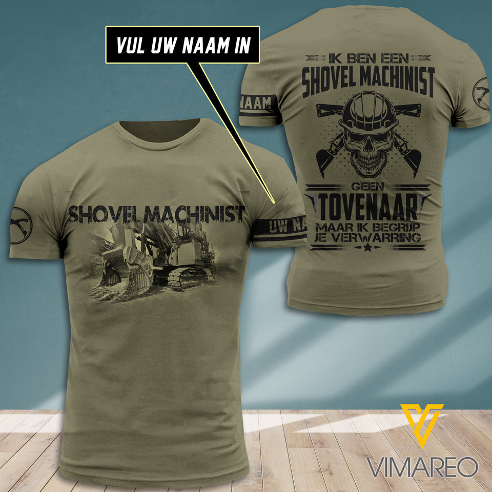 SHOVEL MACHINIST CUSTOMIZE T-SHIRT