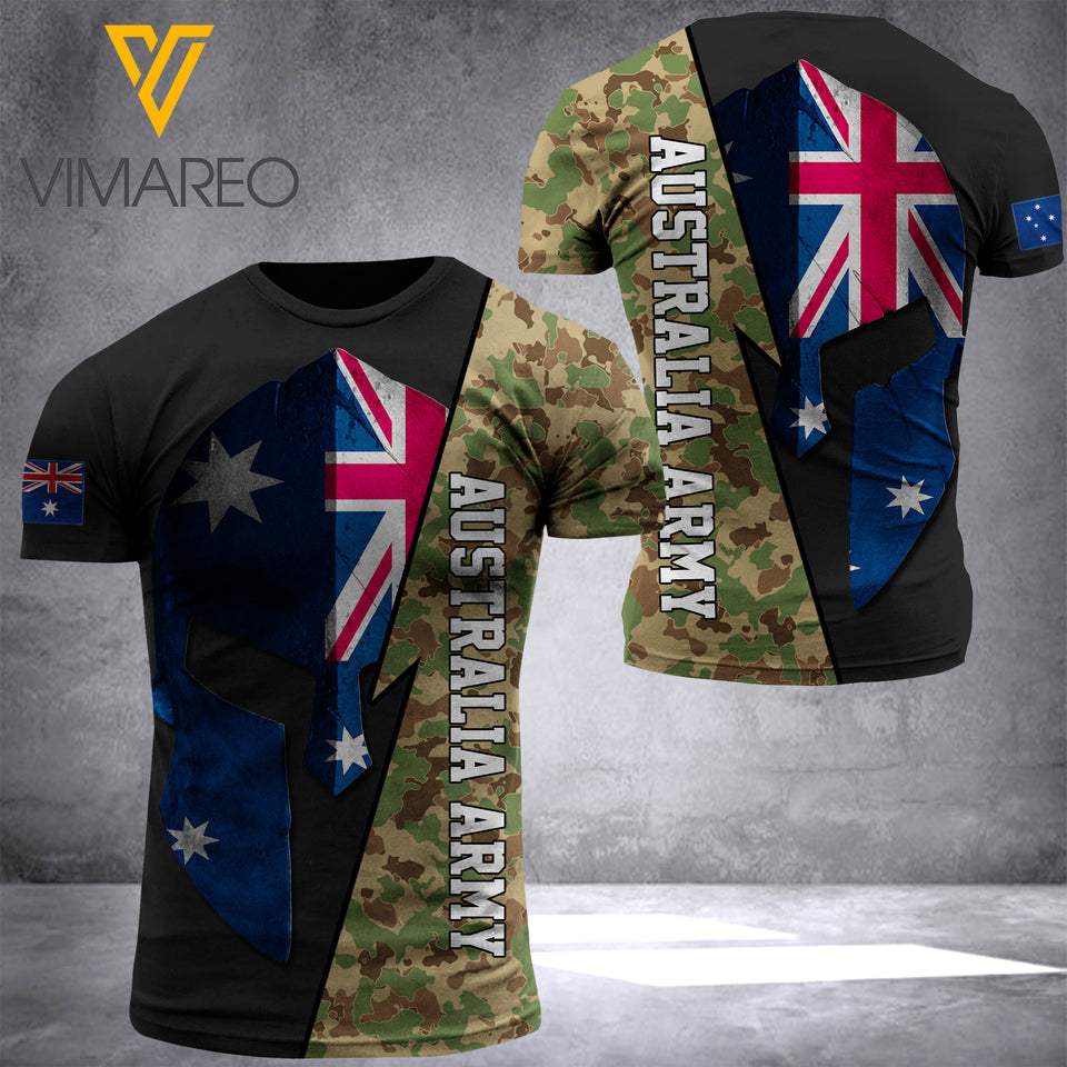 AUSTRALIAN ARMY T-SHIRT/SHORT 3D PRINTED