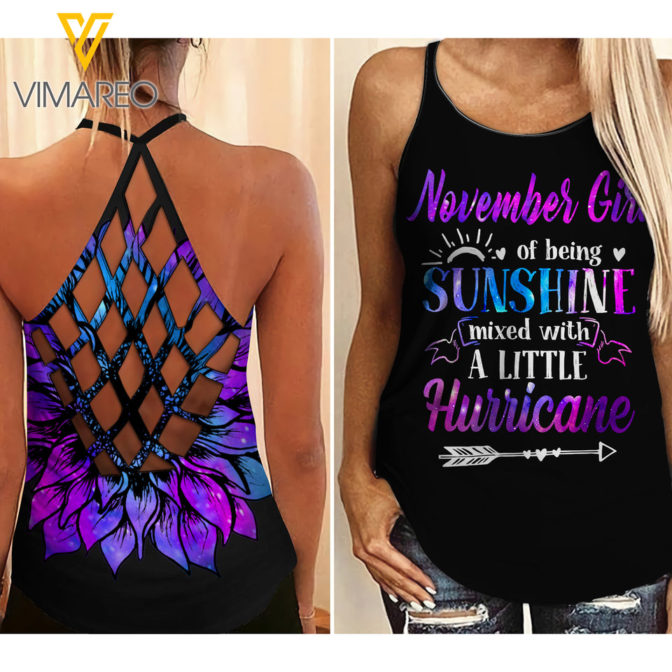 NOVEMBER GIRL CRISS-CROSS OPEN BACK CAMISOLE TANK TOP