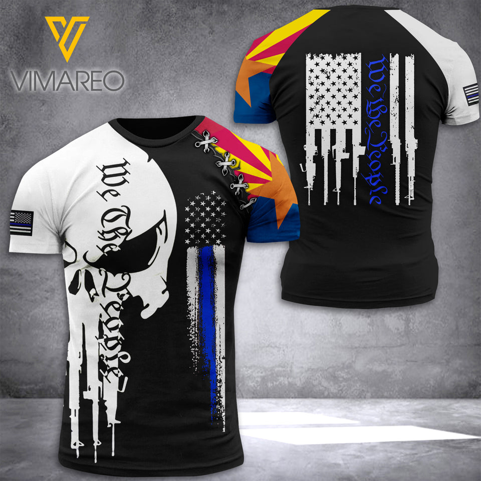TEXAS-THE THIN BLUE T-SHIRT 3D PRINTED