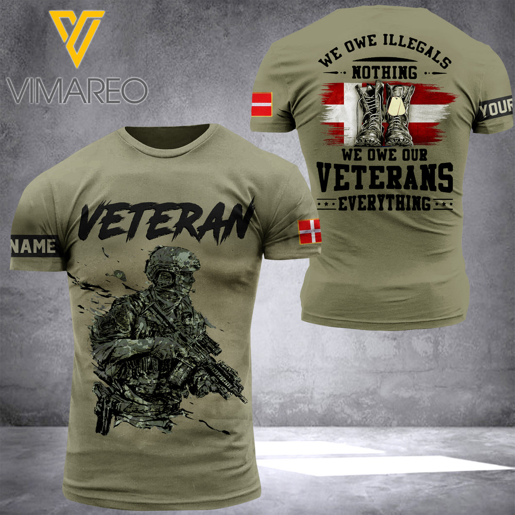 DENMARK VETERAN CUSTOMIZE T-SHIRT