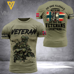 NORWAY VETERAN CUSTOMIZE T-SHIRT