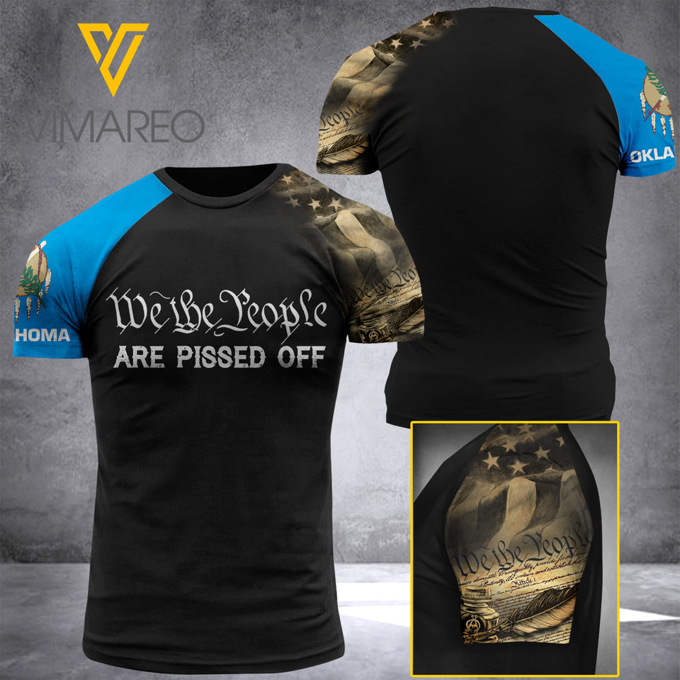 OKLAHOMA-WE THE PEOPLE T-SHIRT 3D PRINTED