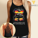 FISHING GIRL CRISS-CROSS OPEN BACK CAMISOLE TANK TOP