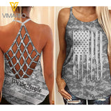 WE THE PEOPLE CRISS-CROSS OPEN BACK CAMISOLE TANK TOP