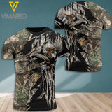 DUCK HUNTING CAMO T-SHIRT 3D PRINTED