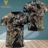 MOOSE HUNTING CAMO T-SHIRT 3D PRINTED